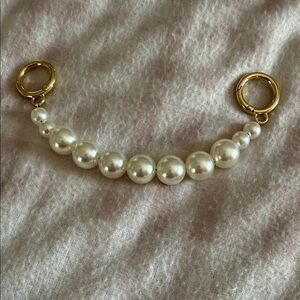 Stoney Clover Lane Pearl and Gold Bag Charm